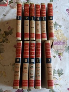 Encyclopedia of Cooking - Red & Cream Hardcover Set